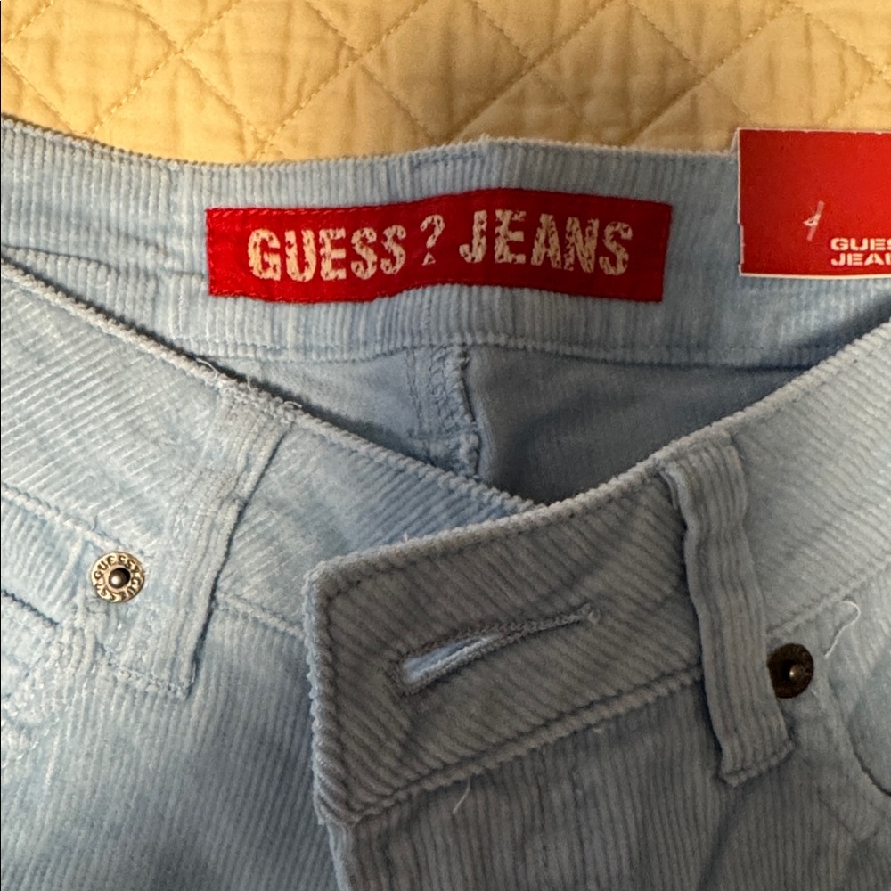 Guess Dusty Blue Frost Corduroy Jeans - Picture 2 of 8